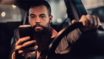 driver distracted by phone